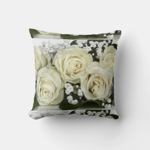 Weiße Rosen  Kissen