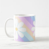 weiße Rosen mit farbigem Hintergrund Kaffeetasse (Links)