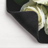 Weiße Rosen Mousepad (Ecke)