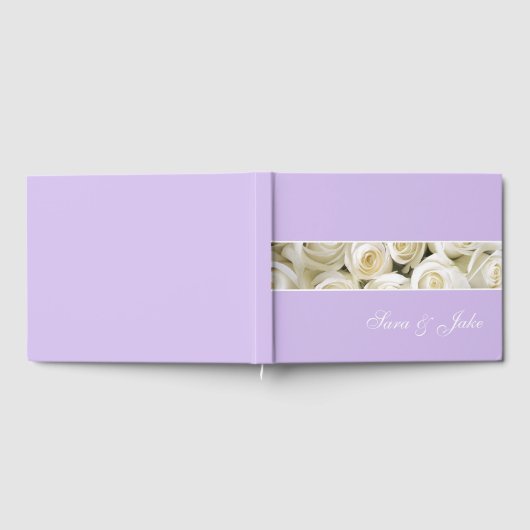 Weiße Rosen ohne Folie Gästebuch (Voll)