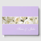 Weiße Rosen ohne Folie Gästebuch (Vorderseite)