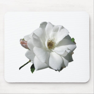 Weiße Rosen Party Dusche Hochzeit Blüten Schicksal Mousepad