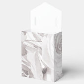 Weiße Rosen Rose Moderne Elegante Hochzeit Geschenkschachtel (Geöffnet)