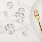 Weiße Rosen Rose Moderne Elegante Hochzeit Konfetti (Gruppe)