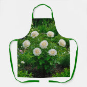 Weiße Rosen Schürze (Vorderseite)