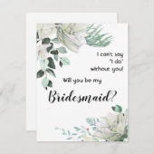 Weiße Rosen sind mein Überbrückungsvorschlag Mitteilungskarte (Vorne/Hinten)