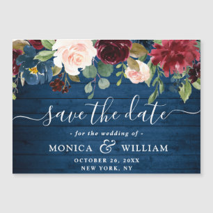 Weiße Rosen Spitze Save the Date Magnetkarte