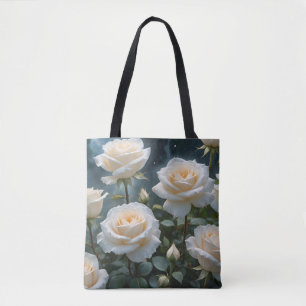 Weiße Rosen Tasche