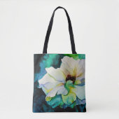 Weiße-Rosen-Tasche Tasche (Vorderseite)
