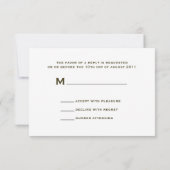 Weiße Rosen und Barnwood Rustic Wedding RSVP Karte (Rückseite)