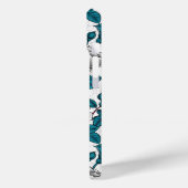 Weiße Rosen und Ladybusen Case-Mate iPhone Hülle (Rückseite / Links)