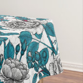 Weiße Rosen und Ladybusen Tischdecke (Beispiel)