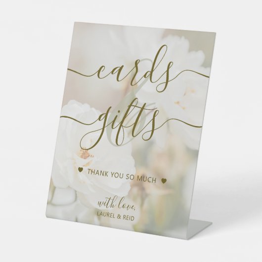 Weiße Rosen, verblasst, elegante Karten und Gesche Sockelschild (Vorderseite)