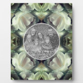 Weiße Rosenblume Fügen Sie Ihr Foto hinzu Fotoplatte (Vorderseite)