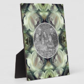 Weiße Rosenblume Fügen Sie Ihr Foto hinzu Fotoplatte (Seite)