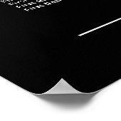 Weiße Rosenblüte auf schwarzen 13-Tisch-Sitzplaket Poster (Ecke)