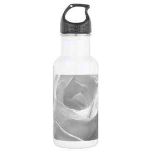 Weiße Rosenblüten Blumen Garten Frieden Liebe Kuns Trinkflasche