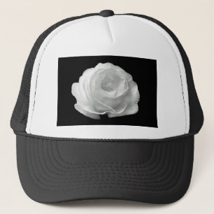 Weiße Rosenblüten Blumen Garten Frieden Liebe Kuns Truckerkappe