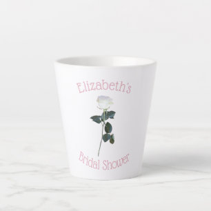 Weiße Rosenblüten-Rosa-Brautparty Milchtasse