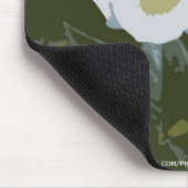 Weiße Rosenmauspad Mousepad (Ecke)