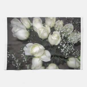 WEISSE ROSES KÜCHENTUCH