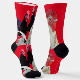 Weiße Roster und schwarze Hühner, Socken