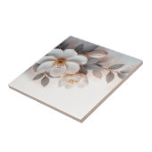 Weiße Röte 3-D-Blume Fliese (Seite)