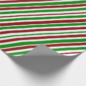 Weiße, rote, grüne, weiße, weiße, weihnachtliche S Geschenkpapier (Ecke)