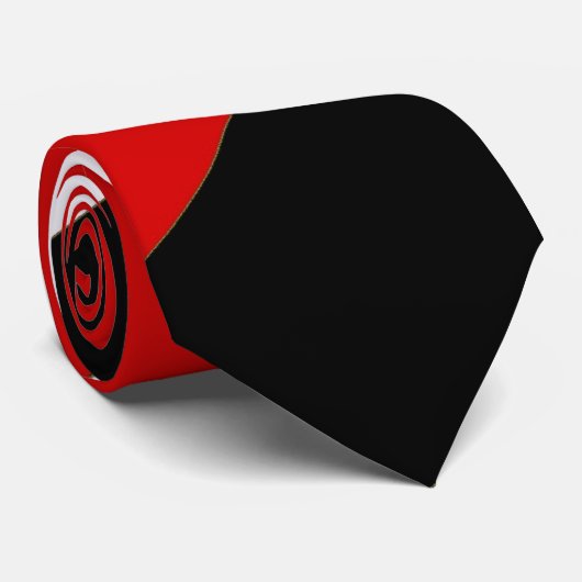 Weiße rote schwarze große Streifen-Krawatte Krawatte (Gerollt)