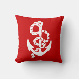 Weiße, rote und blaue Hintergrundfarbe (beide Seit Kissen