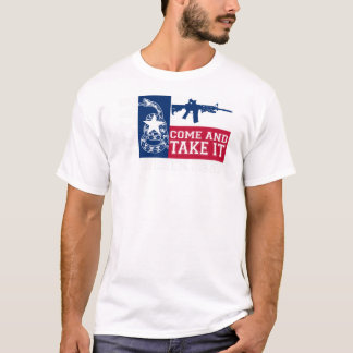 WEISSE ROTWILD Texas kommen ihm AR15 nehmen T-Shirt