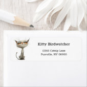 Weiße Rücksendeadresse der Katze (Insitu)