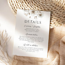 Weiße rustikale Blume Elegante Hochzeiten Details