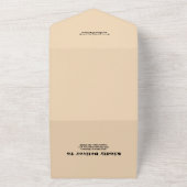 Weiße Rustikale Wildblume Wiesen Hochzeit All In One Einladung (Außenbereich)