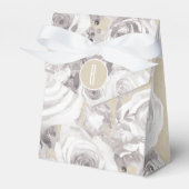 Weiße rustikale Winter-Rose Shabby Chic Kraft Bevo Geschenkschachtel (Vorderseite)