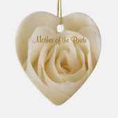 Weiße SahneRose Mutter der Braut-Verzierung Keramikornament (Rechts)