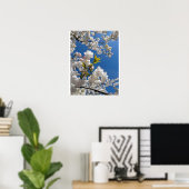 Weiße Sakura H.G. Poster (Heimbüro)