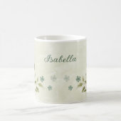 Weiße Salbei-Blume Kaffeetasse (Mittel)