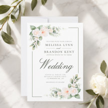 Weiße Salbei-Rosafarbene elegante florale Hochzeit