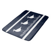 Weiße Sand Pipers weiche Marine Badematte (Schrägansicht)