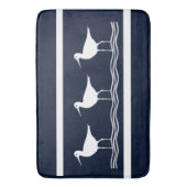 Weiße Sand Pipers weiche Marine Badematte (Vorderseite Vertikal)