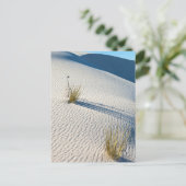 Weiße Sanddünen Landschaft Postkarte (Stehend Vorderseite)