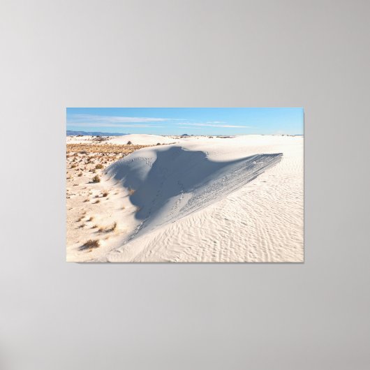 Weiße Sanddünen Leinwanddruck (Vorderseite)