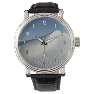 Weiße Sande Armbanduhr