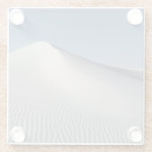 Weiße Sande Glasuntersetzer (Rückseite)