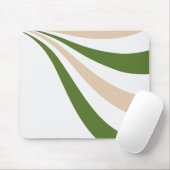 Weiße, sandige und palmengrüne Welle Mousepad (Mit Mouse)