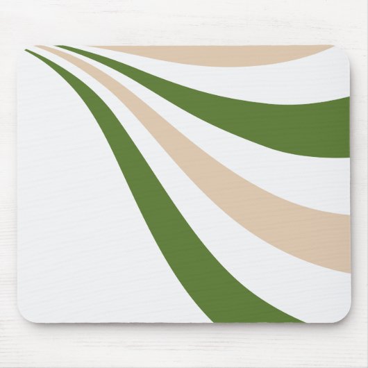 Weiße, sandige und palmengrüne Welle Mousepad (Vorne)