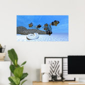 WEISSE SANDS DRUCKEN POSTER (Heimbüro)
