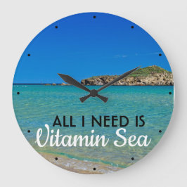 Weiße Sandstrände türkisfarbenes Wasser braucht Vi Große Wanduhr