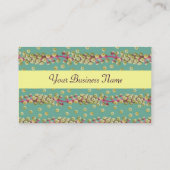 WEISSE SÄURE, hellgelb-grün, rosa Visitenkarte (Rückseite)